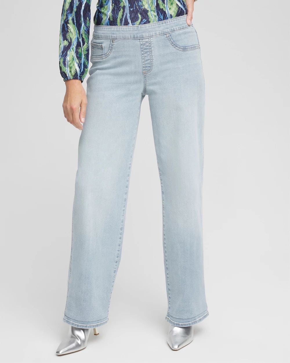 Petite Pull-On Wide-Leg Jeans | Chico's
